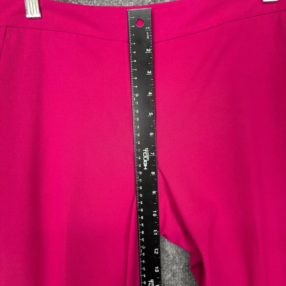 Vince Camuto Dress Pants Womens 4 Fuchsia Pink Tailored Slim Leg Low Rise Career